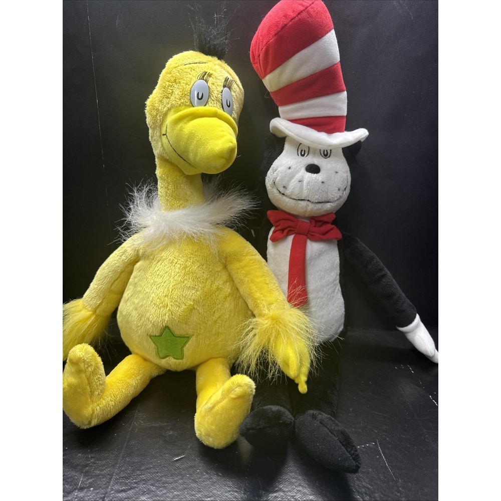 Kohls Cares Dr. Seuss Yellow STAR BELLY SNEETCH Soft Plush Stuffed Doll 16"+ lot